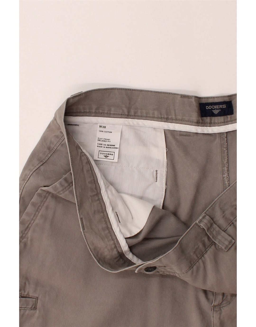 DOCKERS Mens Relaxed Fit Cargo Shorts W38 XL  Grey Cotton Vintage Dockers and Second-Hand Dockers from Messina Hembry 