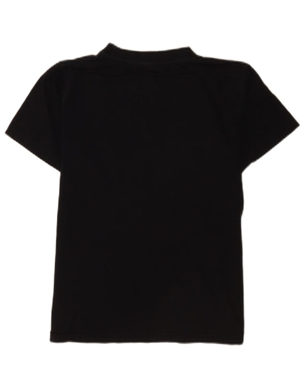 Carrera Boys Graphic T-Shirt Top 11-12 ετών Μαύρο βαμβακερό