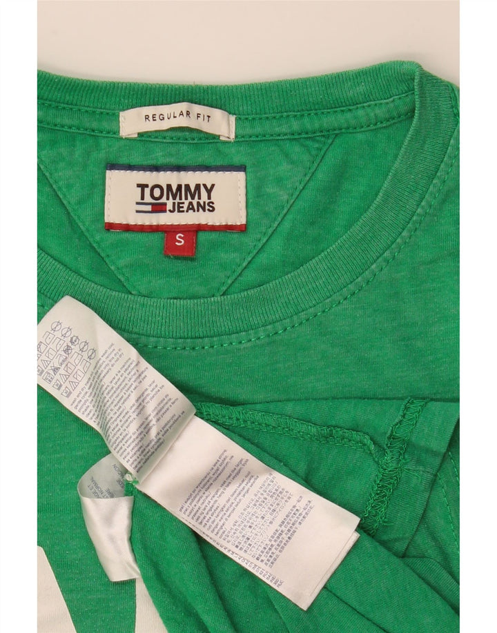 TOMMY HILFIGER Mens Regular Fit Graphic T-Shirt Top Small Green