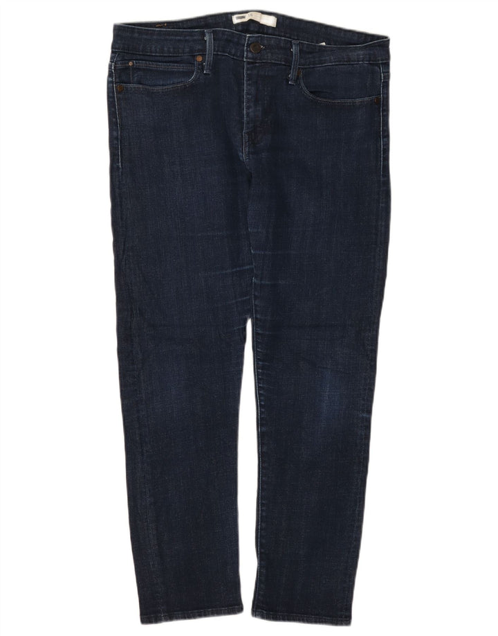 Jeans slim da donna LEVI'S W30 L27 cotone blu navy