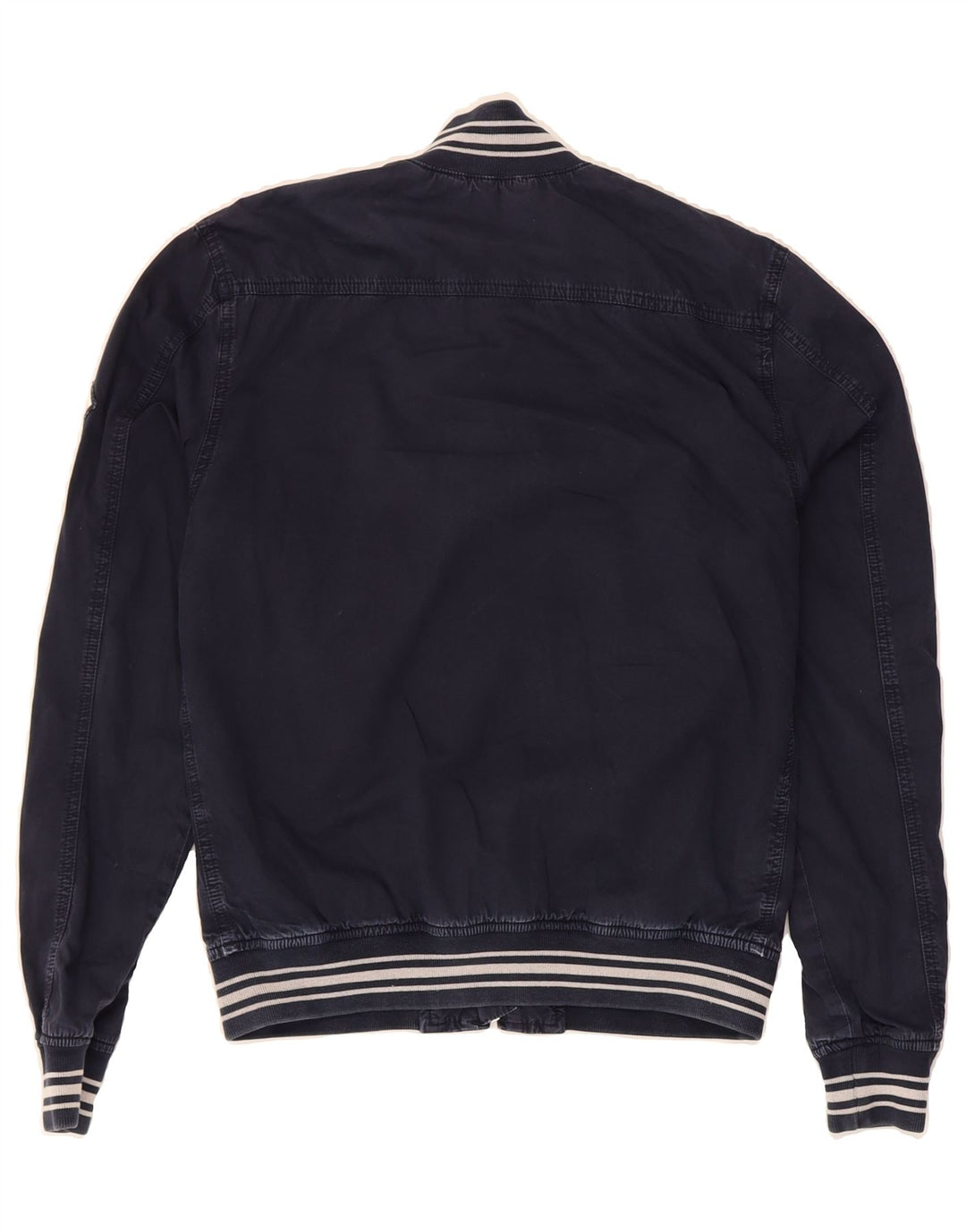 ROY ROGERS Mens Graphic Bomber Jacket UK 36 Small Navy Blue Vintage Roy Rogers and Second-Hand Roy Rogers from Messina Hembry 