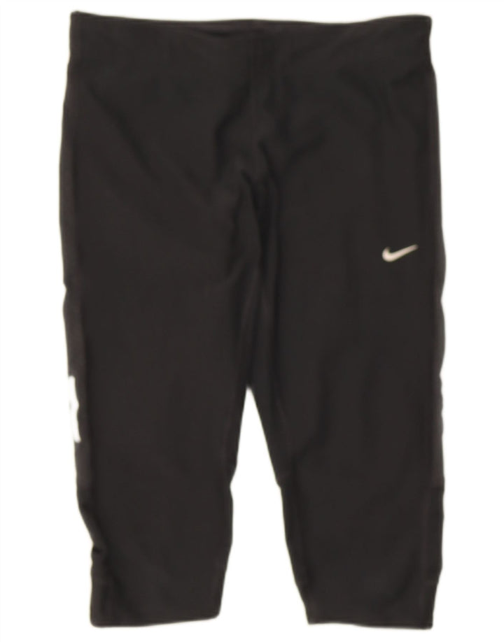 Nike Legging Capri Dri Fit pour femme UK 12 Noir moyen