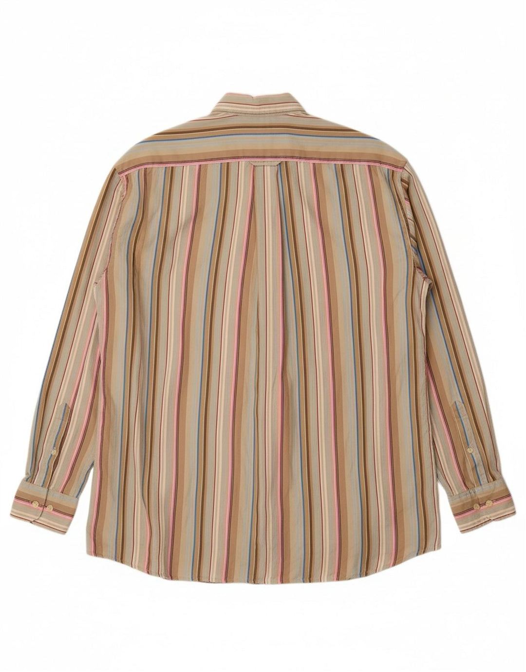 GANT Mens Regular Fit Shirt Large Beige Striped Cotton