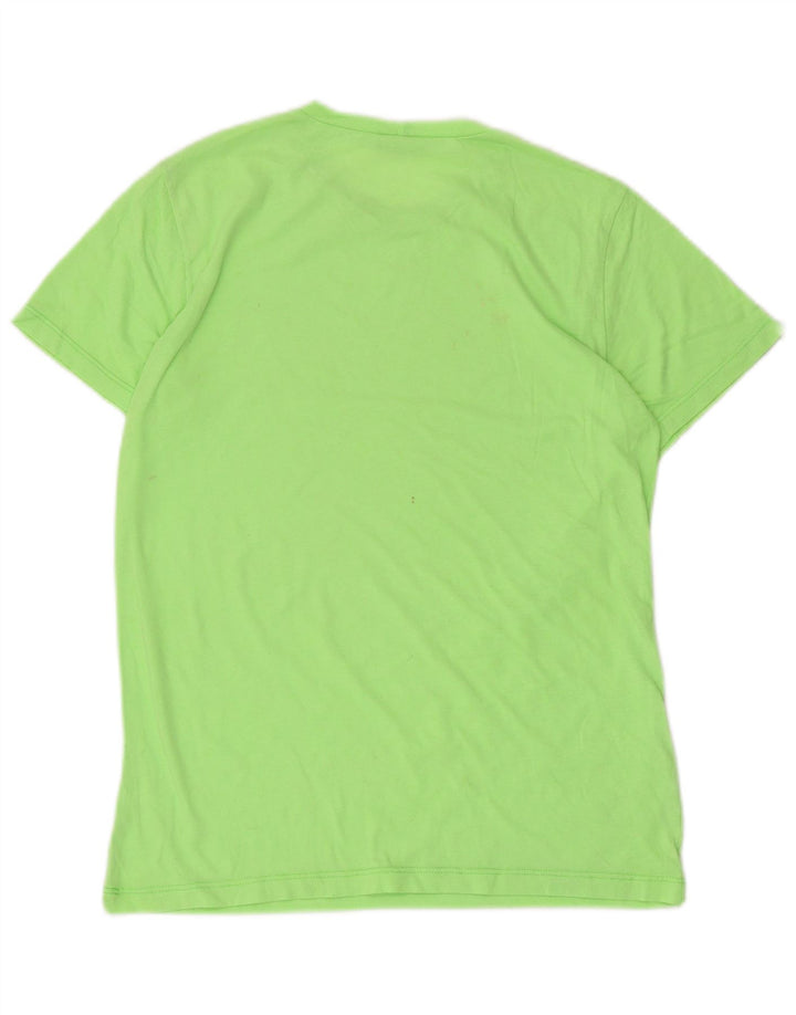 Benetton Womens Graphic T-Shirt Top UK 12 Mittelgrün