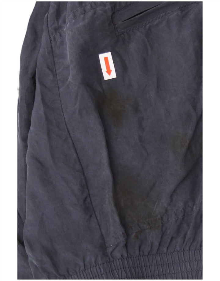 AUSTRALIAN L'ALPINA Mens Bomber Jacket IT 54 2XL Navy Blue Cupro