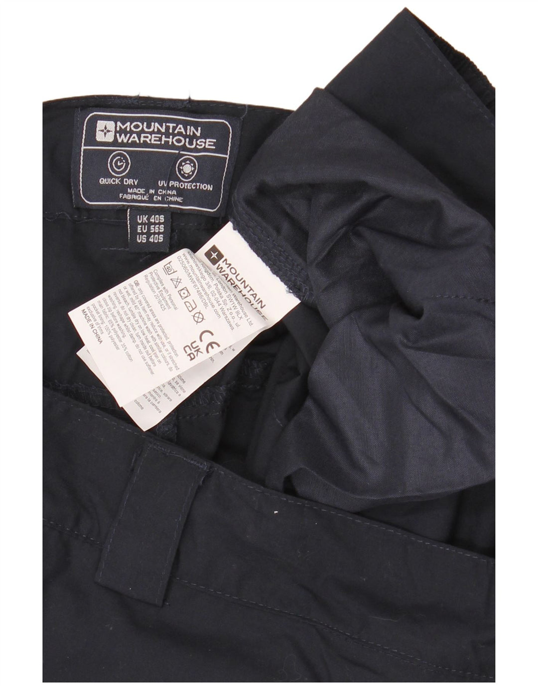 Mountain Warehouse Herre Regular Cargo Bukser W40 L30 Navy Blue Polyester
