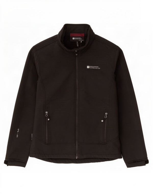 Mountain Warehouse Womens Windbreaker Jacket UK 12 Medium Black Polyester