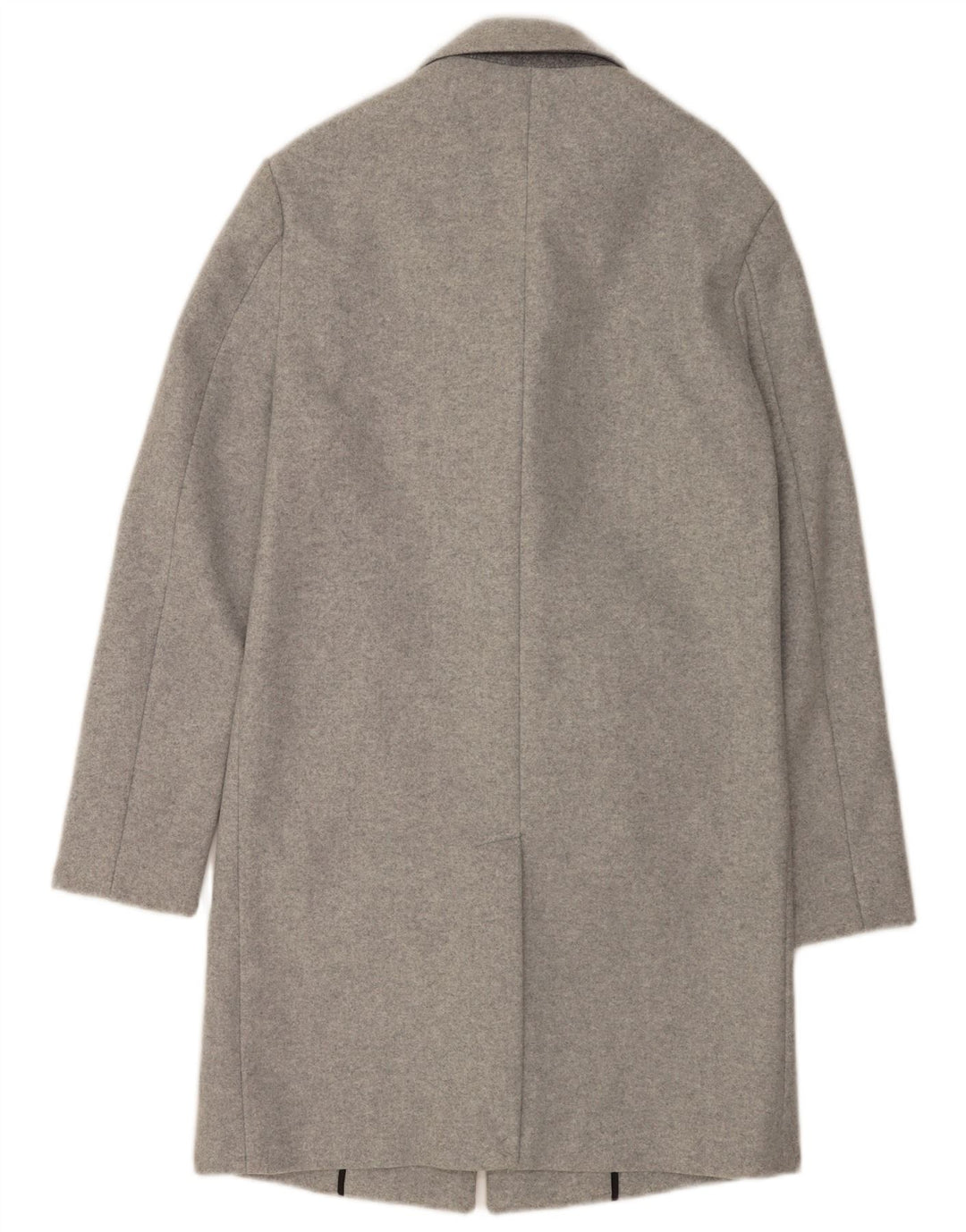 Zara Herre Overfrakke UK 34 XS Grå Flecked Polyester