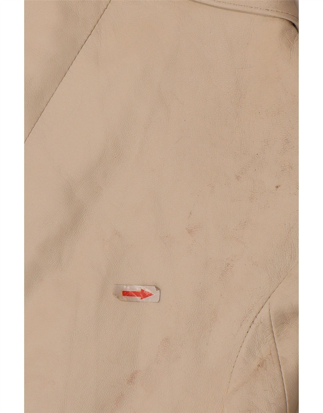 Cayenne Womens Crop Leather Jacket IT 42 Medium White Leather