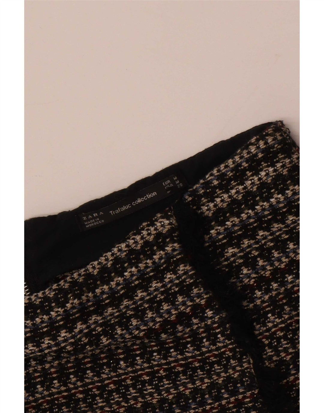 Zara Womens Trafaluc Mini Skirt Medium W28  Black Striped