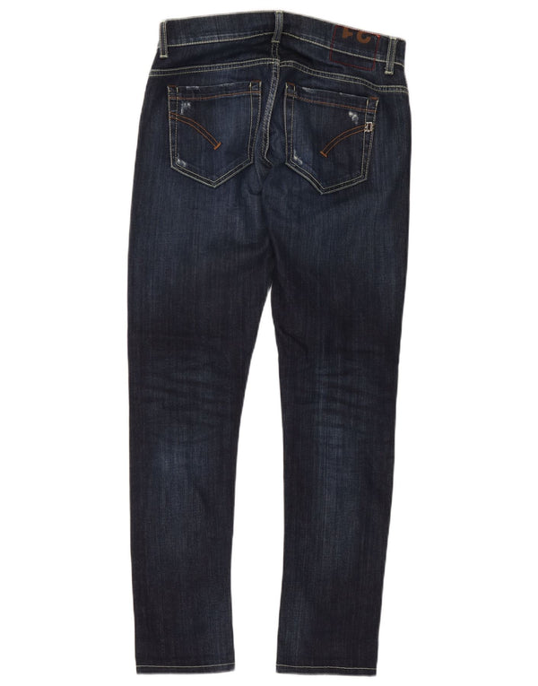 Dondup Mens Slim Jeans W31 L30 Navy Blue Cotton