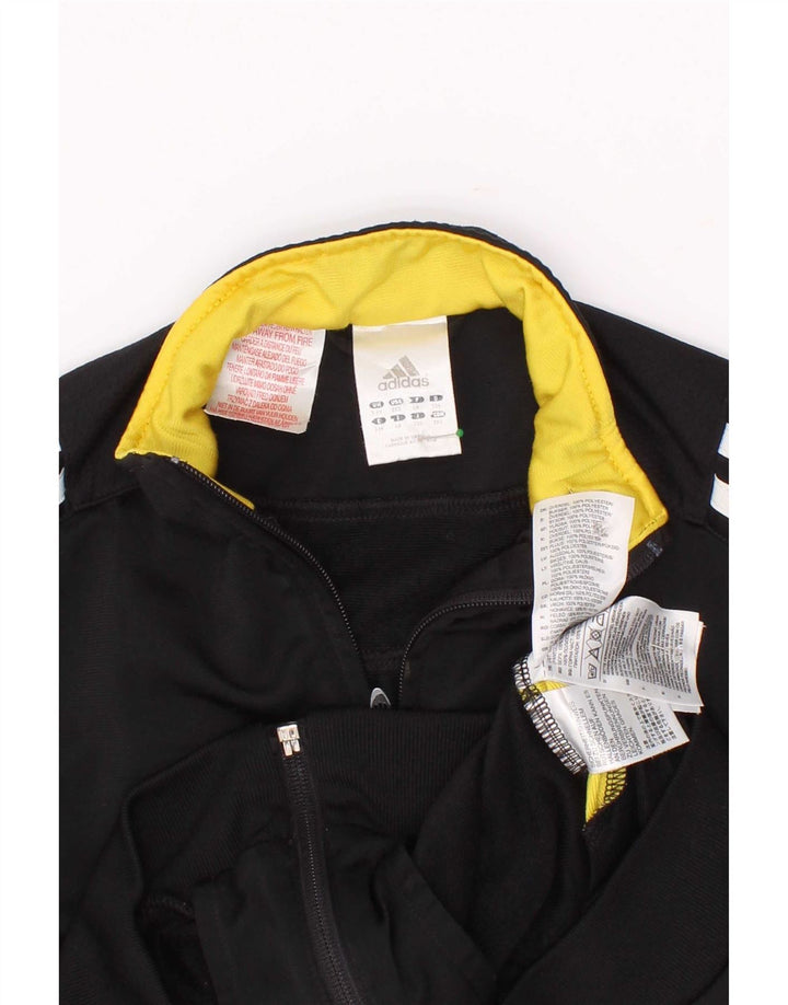 Giacca da tuta da ragazzo Adidas 5-6 anni in poliestere color block nero