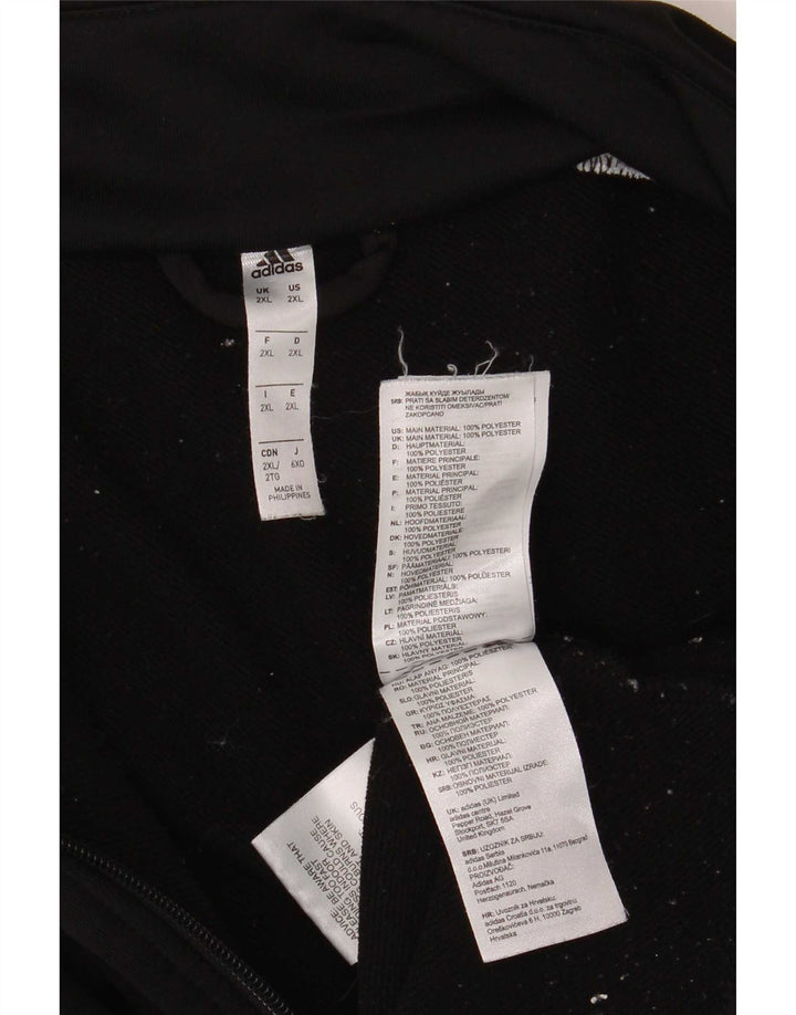 Adidas muška trenirka gornja jakna 2XL crni poliester u boji
