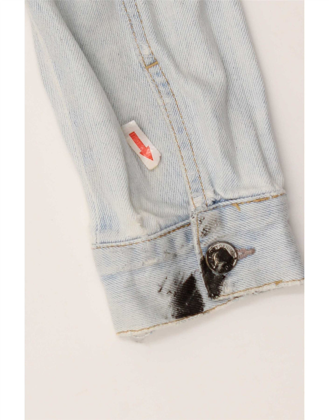 Topshop Dame denimjakke UK 10 Small Blue Cotton