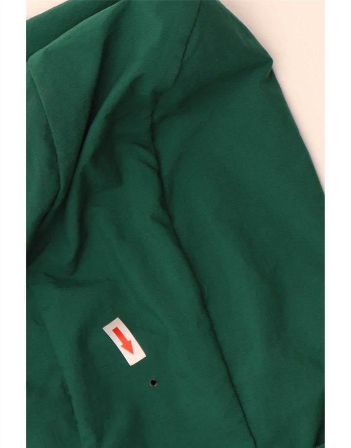 Adidas Mens Hooded Tracksuit Top Jacket Large Green Nylon