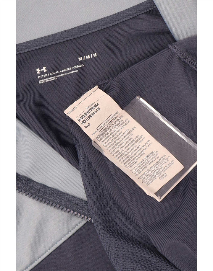 Under Armour Mens Tracksuit Top Jacket Medium Navy Blue Colourblock