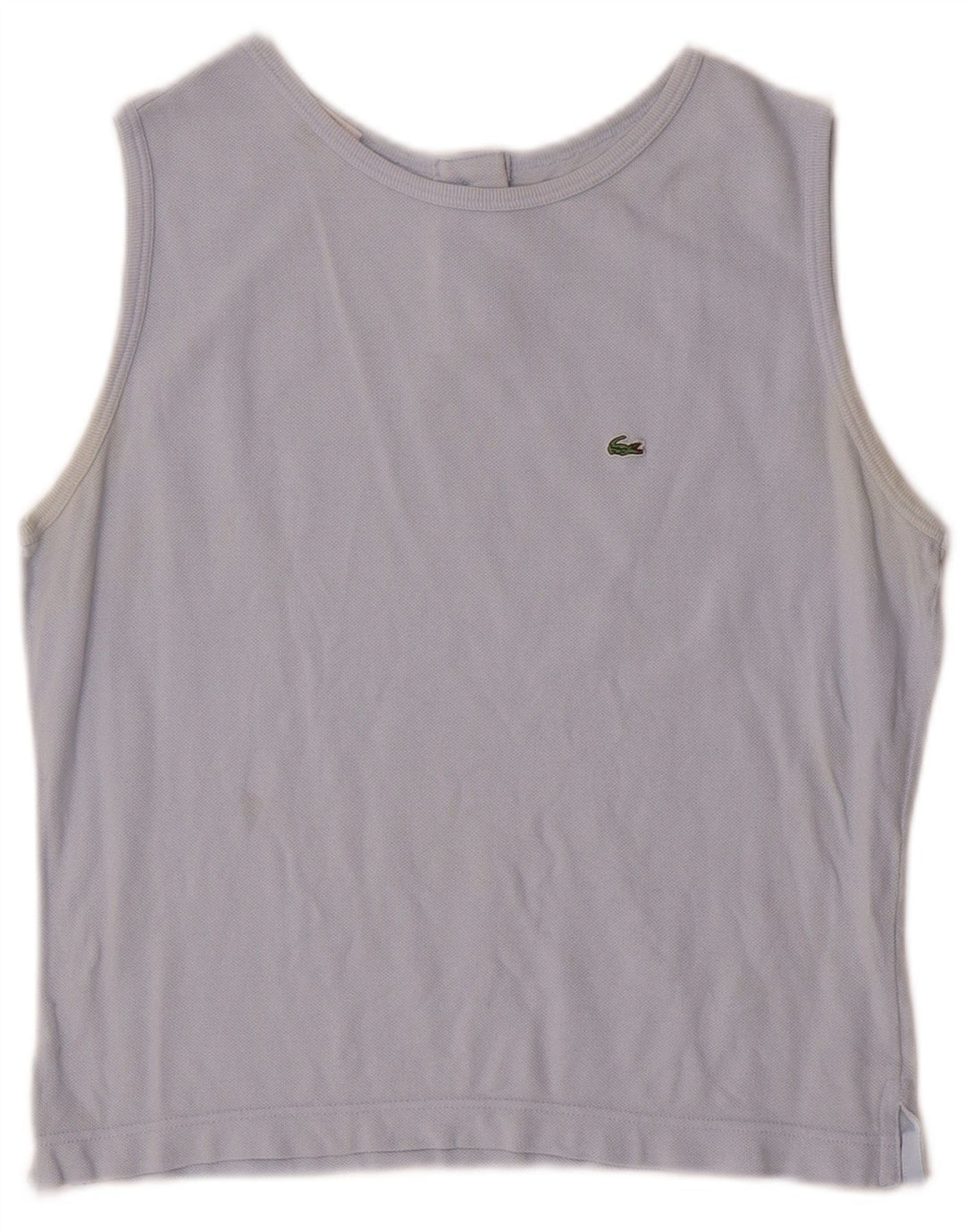 Lacoste Damen-Trägershirt, Größe 44, große blaue Baumwolle