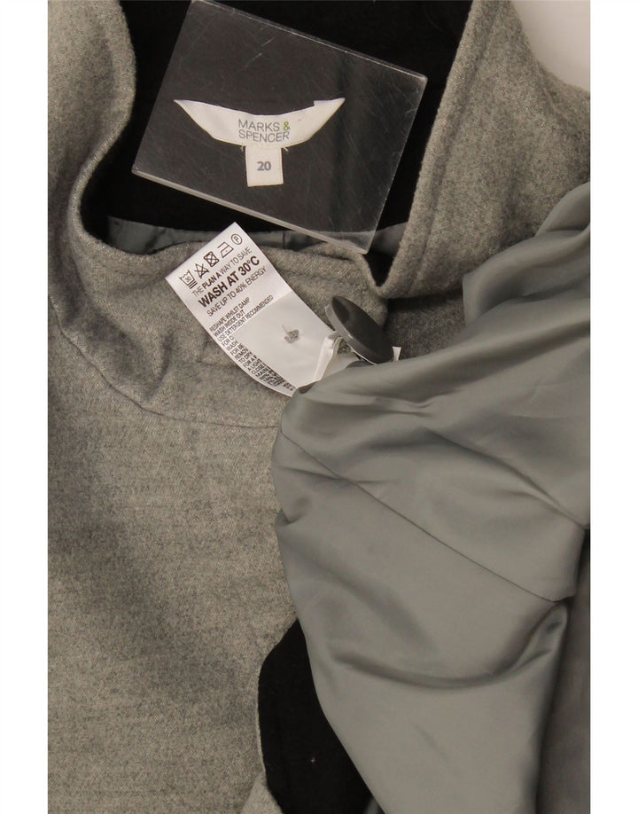 Marks & Spencer Veste Bomber Femme UK 20 2XL Gris Polyester