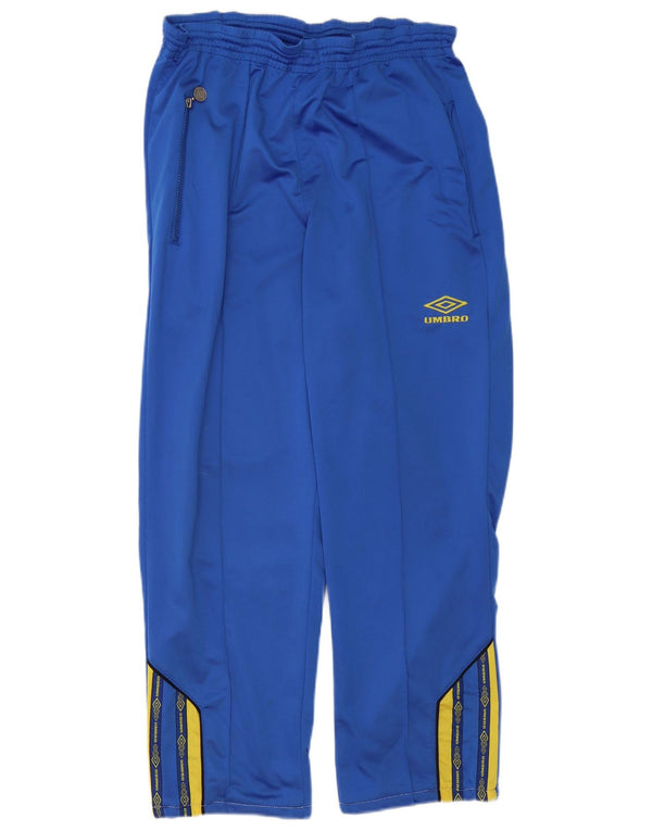 Umbro Mens Graphic Tracksuit Trousers Large Blue