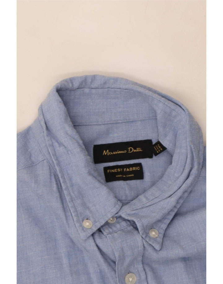 Massimo Dutti Herrenhemd Mittelblau