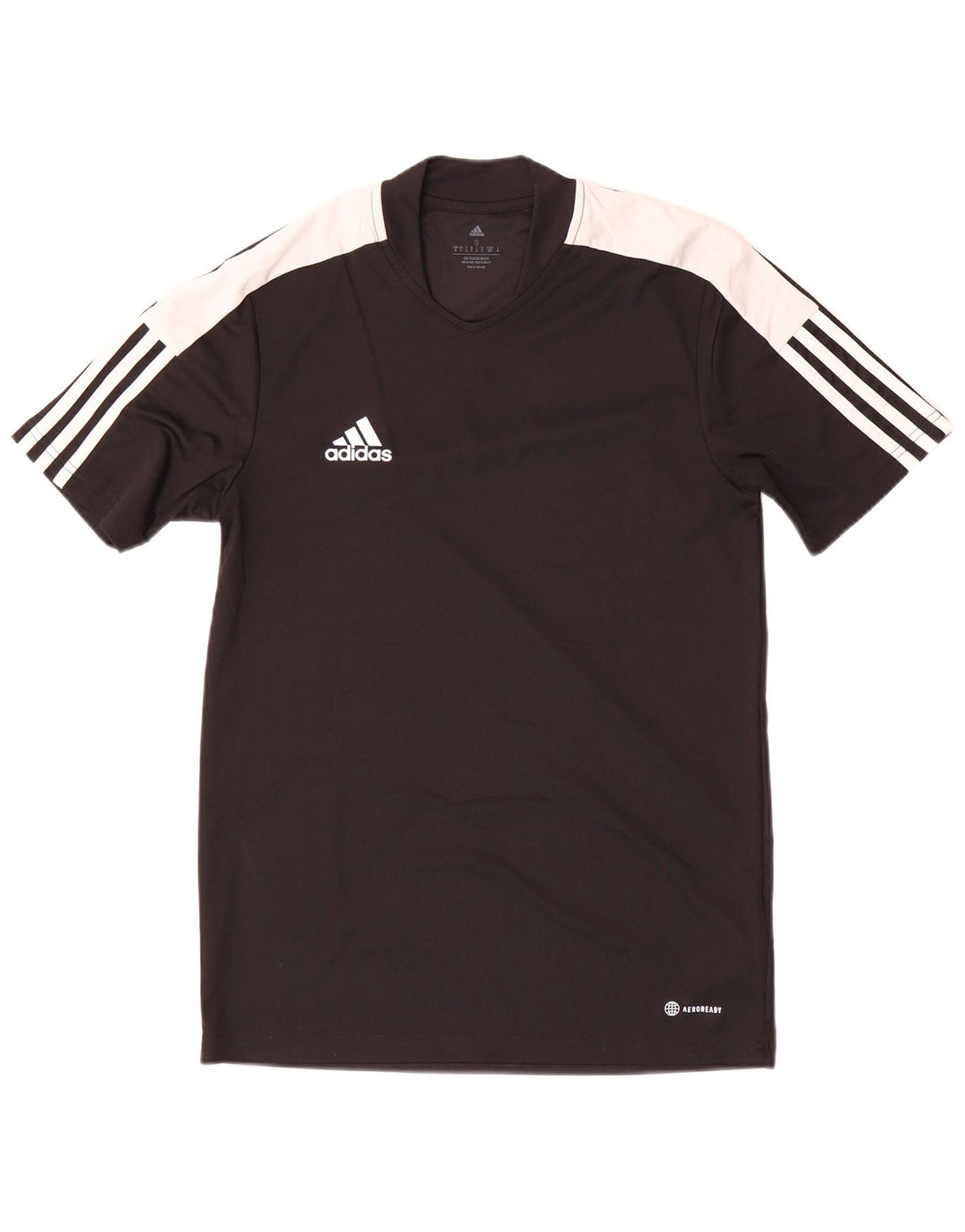 Adidas Herren Aeroready T-Shirt Top Small Schwarz Colourblock Polyester