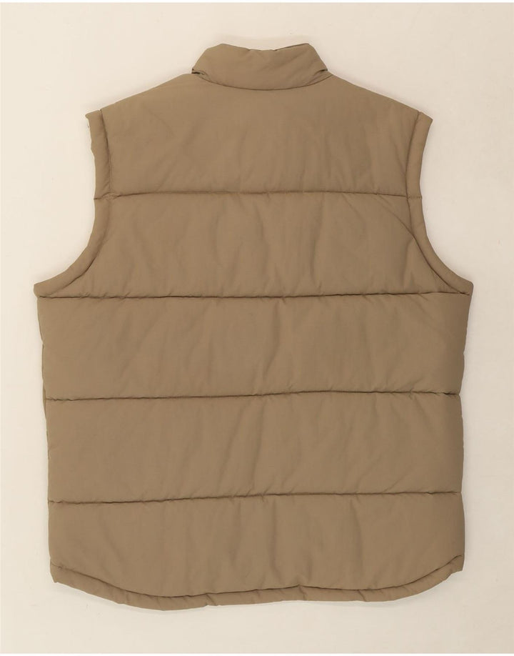 ESPRIT Mens Reversible Padded Gilet UK 42 XL Brown Nylon Vintage Esprit and Second-Hand Esprit from Messina Hembry 