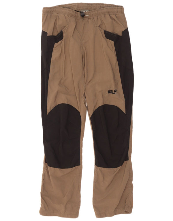 Jack Wolfskin Pantalones de senderismo para hombre Medium W32 L33 Marrón Colorblock