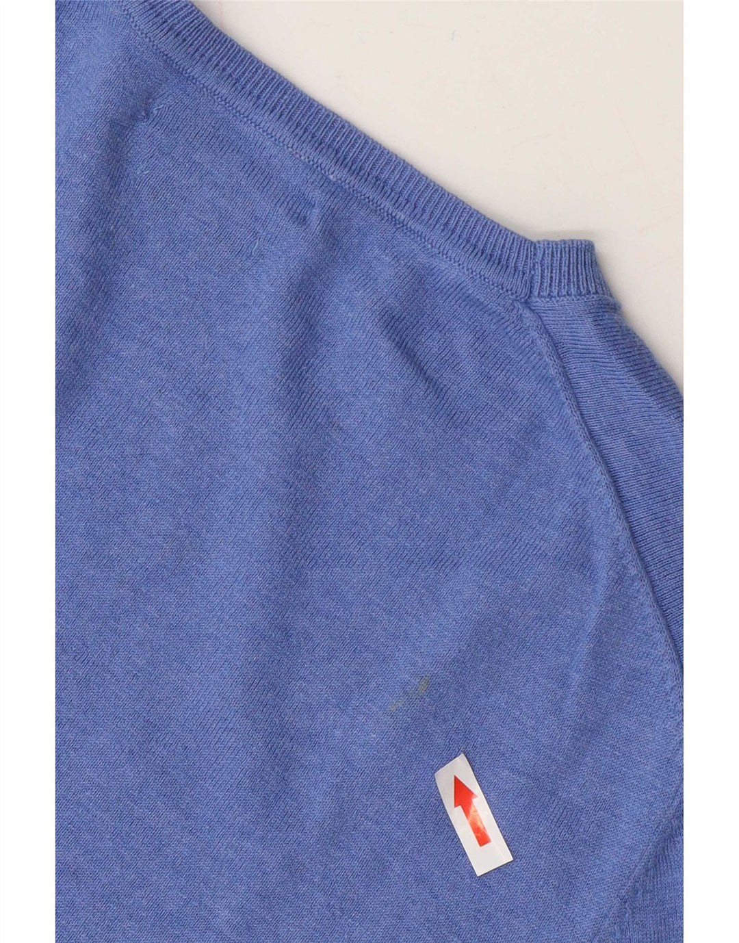 Massimo Dutti Herre V-hals sweater Medium Blå Bomuld