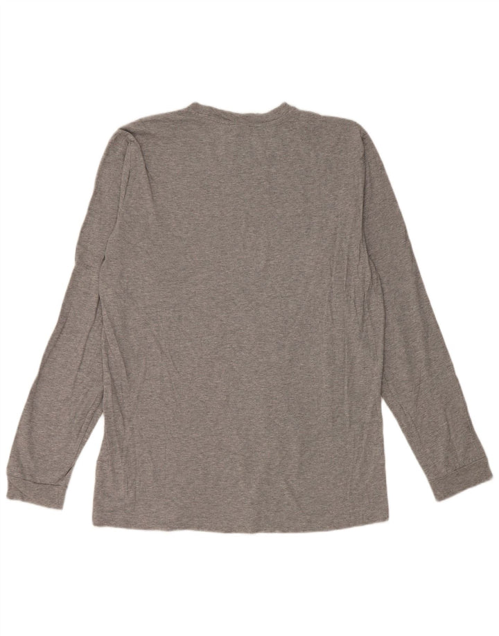 Maglia da uomo Champion a maniche lunghe XL in cotone grigio