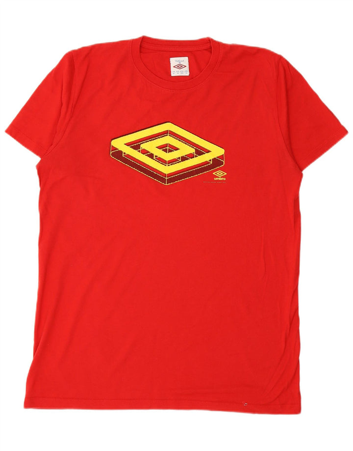 UMBRO Mens Graphic T-Shirt Top XL Red