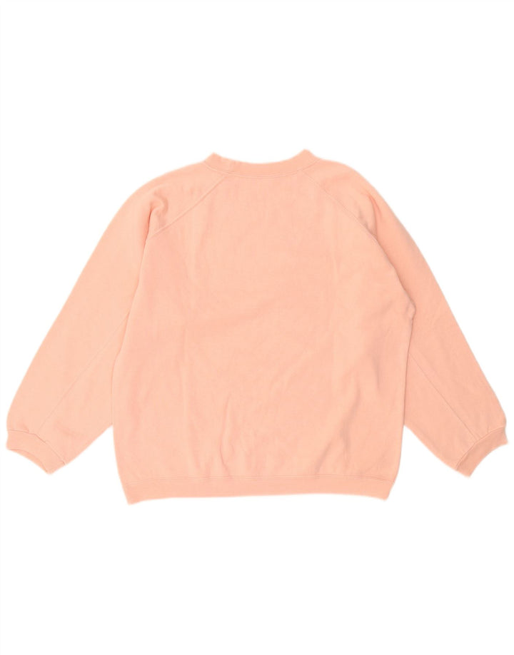 Vintage Womens Sweatshirt Jumper UK 14 Medium Pink