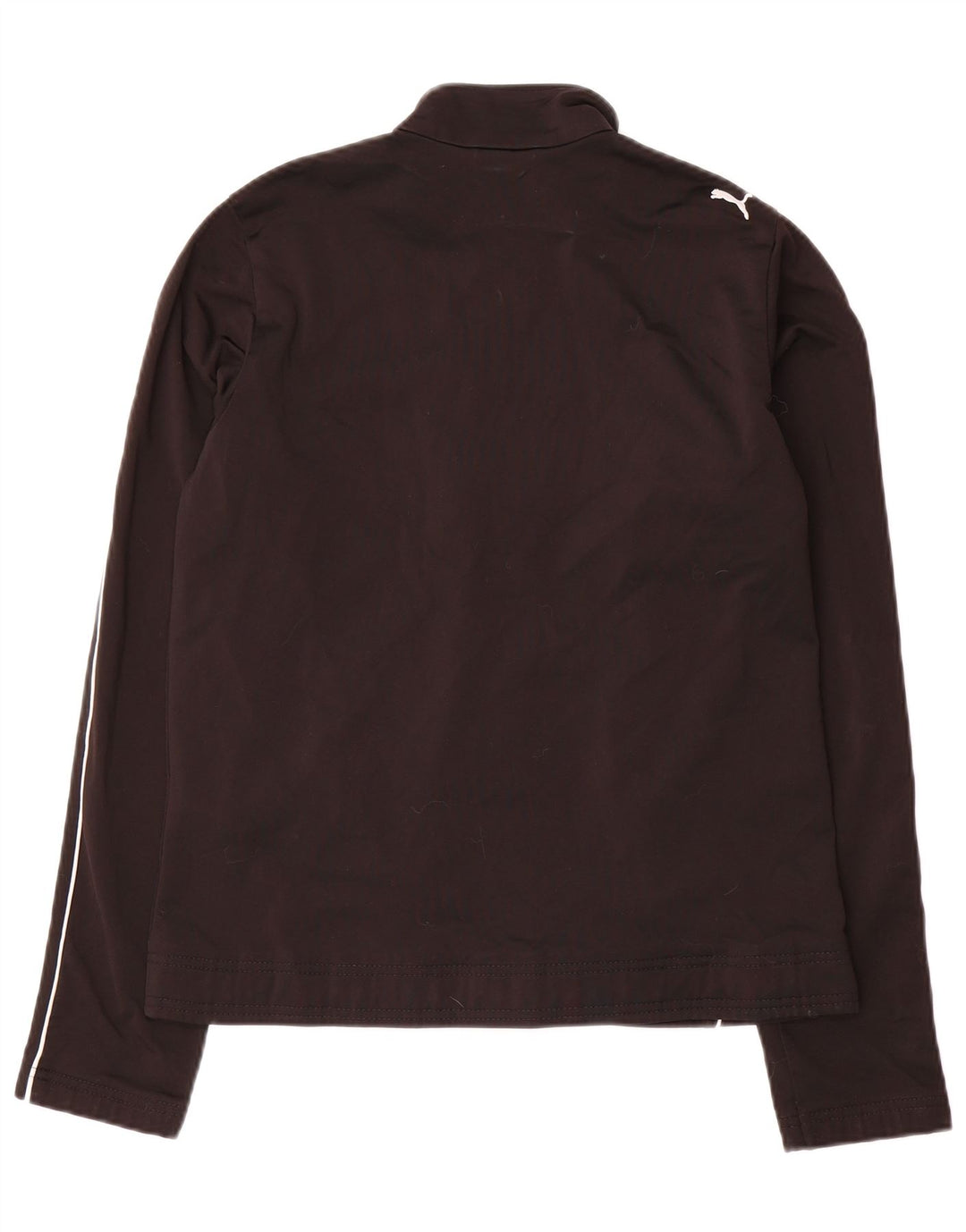 Puma Womens Tracksuit Top Jacket UK 14 Large Black Colourblock Polyester