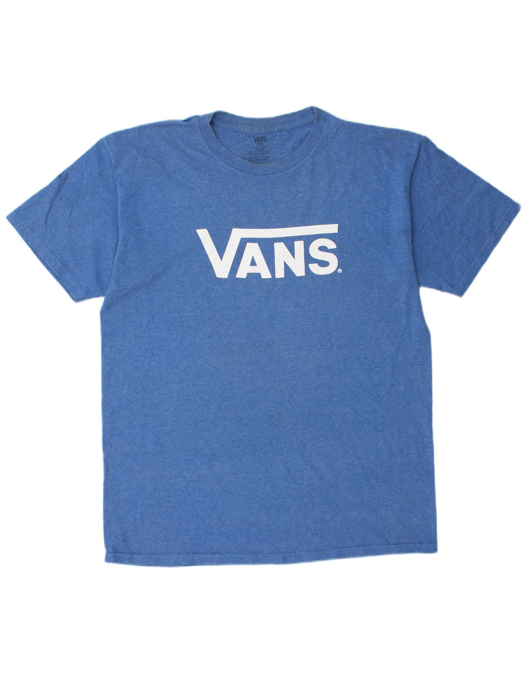 VANS Mens Graphic T-Shirt Top Large Blue Cotton