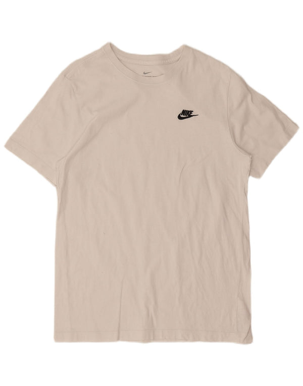 Ανδρικό μπλουζάκι Nike, μεσαίο λευκό βαμβακερό