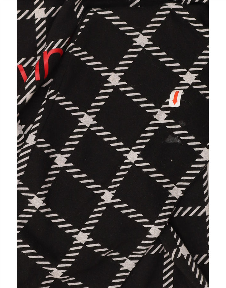 CALVIN KLEIN Felpa con grafica da uomo Maglione piccolo in cotone a quadri neri