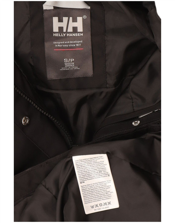 Helly Hansen Womens Hooded Windbreaker Coat UK 10 Small Black Polyester