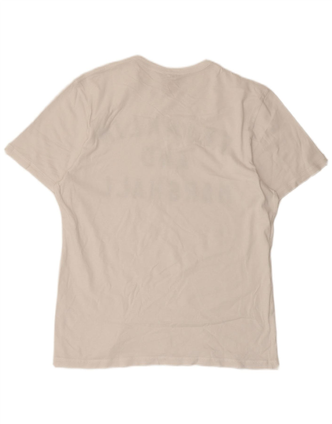 Franklin & Marshall Mens Graphic T-Shirt Top Medium White Cotton