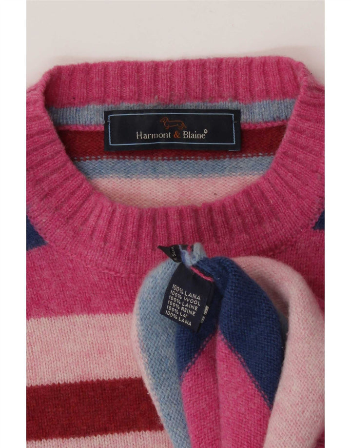 Harmont & Blaine Maglione girocollo da uomo a righe medie multicolore