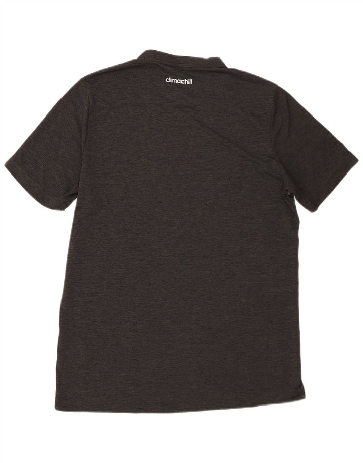 T-shirt Adidas Climachill da uomo Top in poliestere grigio medio