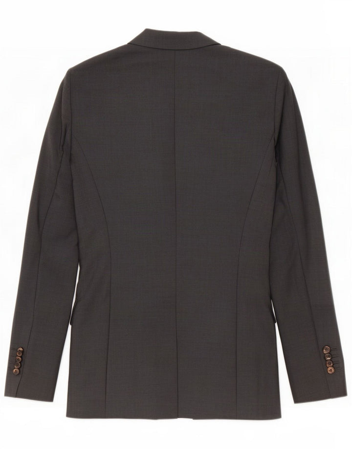 Jaqueta blazer feminina de 2 botões Massimo Dutti UE 38 pequena lã cinza