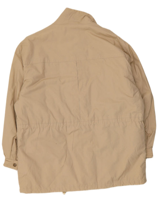 Abrigo cortavientos vintage para hombre IT 58 4XL Beige Poliéster