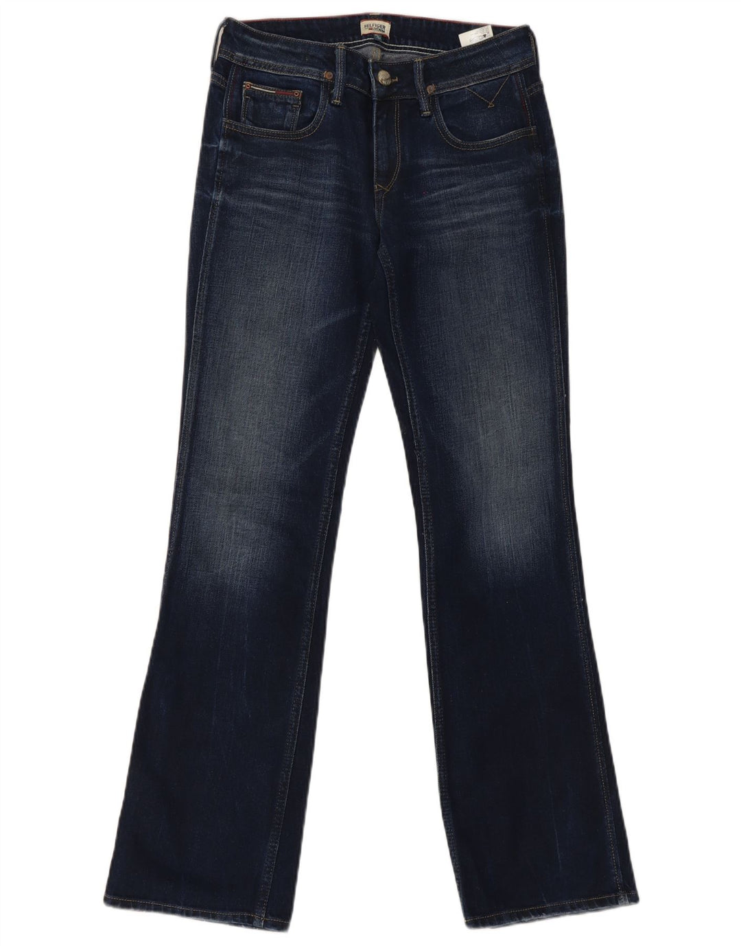 Tommy Hilfiger Womens Bootcut Jeans W29 L32 Navy Blue Cotton
