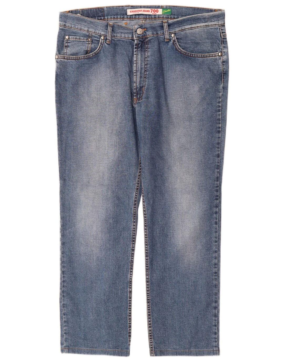 Carrera Mens 700 Regular Straight Jeans W38 L28 Blue Cotton