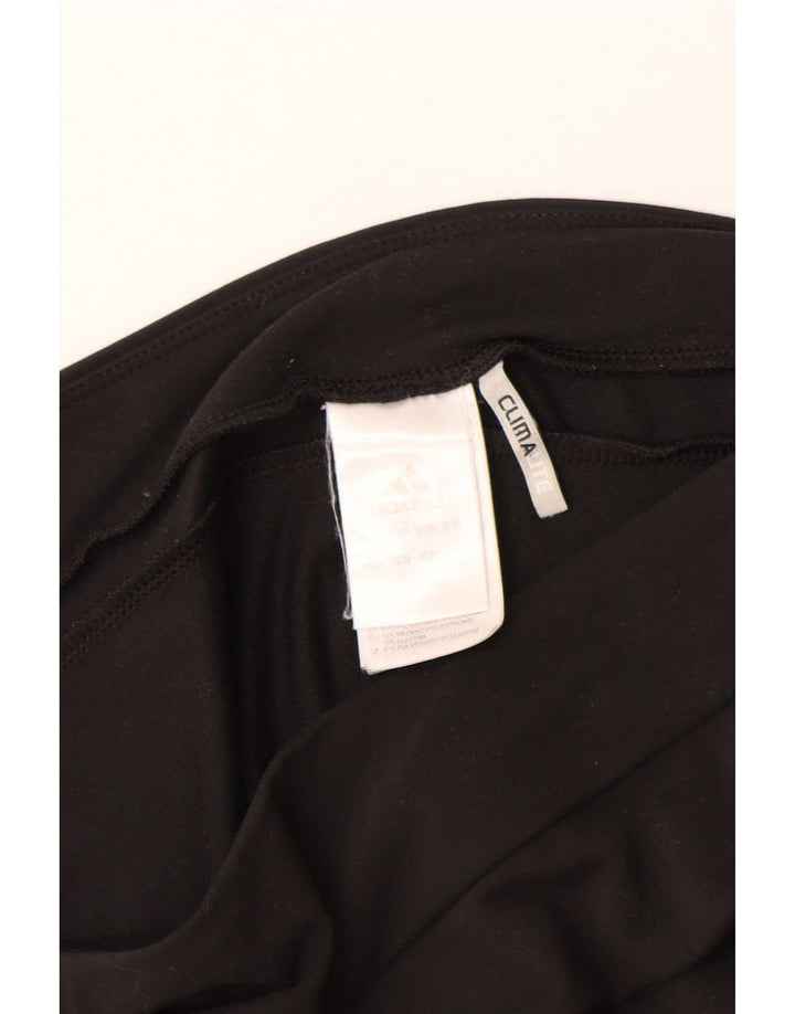 Adidas Damen Climalite Trainingshose UK 14 Medium Schwarz Polyester