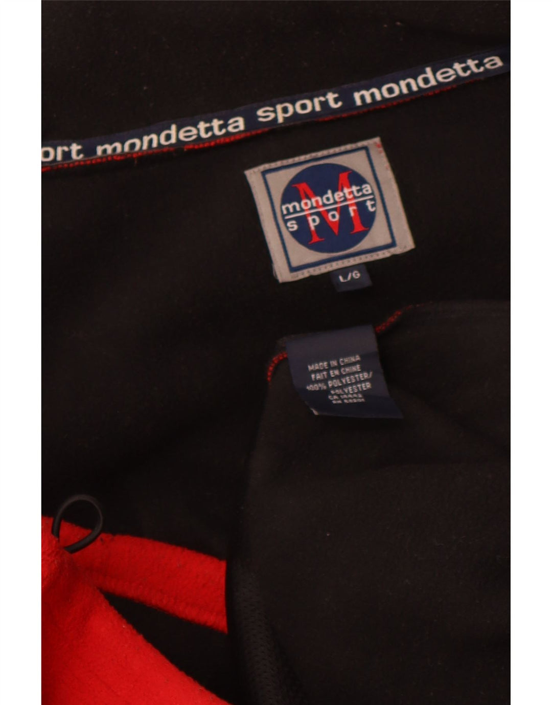 MONDETTA Mens Canada Fleece Jacket UK 40 Large Red Polyester