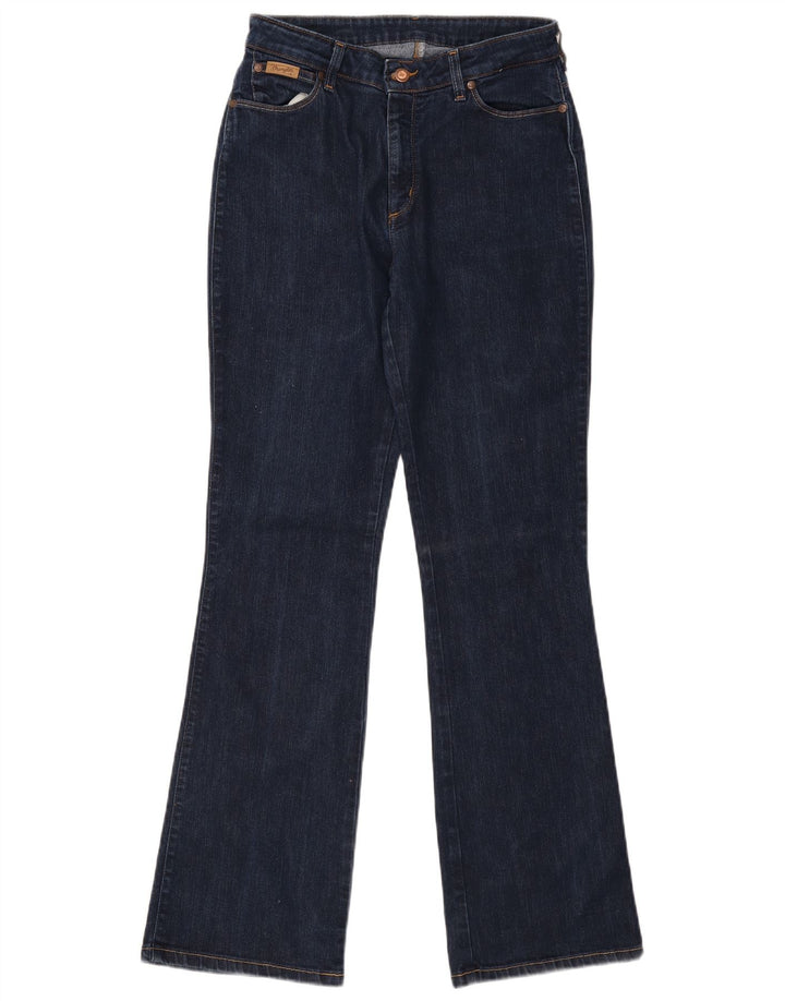 Wrangler Womens Flared Jeans W31 L32 Navy Blue Cotton