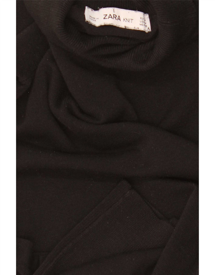 Maglione maglione a collo alto da donna Zara UK 12 medio nero