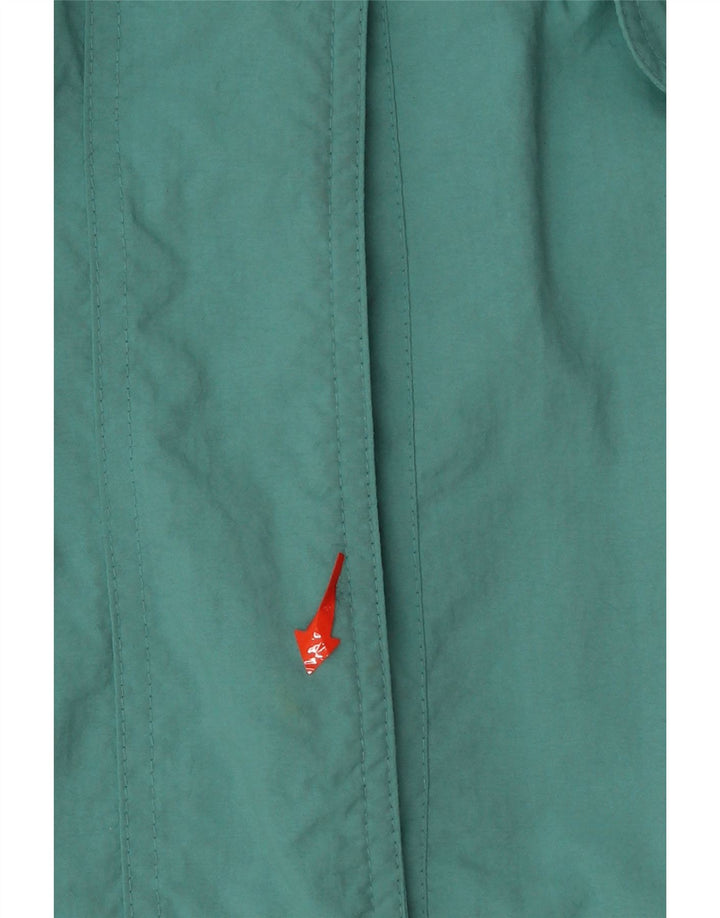 SCHOFFEL Womens Hooded Windbreaker Jacket UK 20 2XL Turquoise Vintage Schoffel and Second-Hand Schoffel from Messina Hembry 