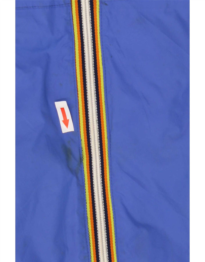 K-Way Herren-Windbreakerjacke mit Kapuze, UK 40, Größe L, Blau, Polyamid