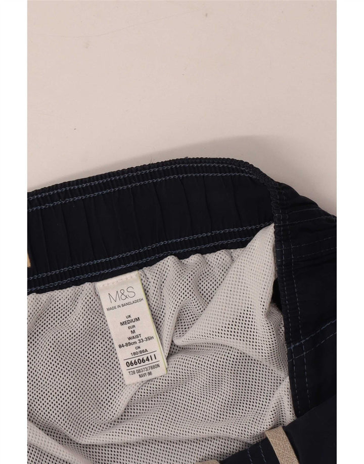 Ανδρικό σορτς κολύμβησης Marks & Spencer Cargo μεσαίο μπλε βαμβακερό